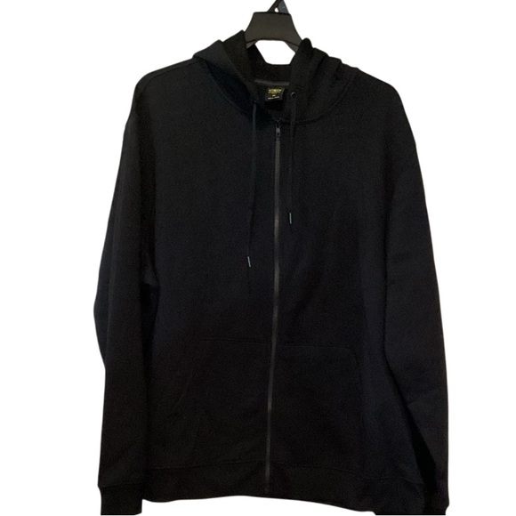 NWT Athletic Works Men's Black Zip-Up Hoodie  3XL - Picture 2 of 5